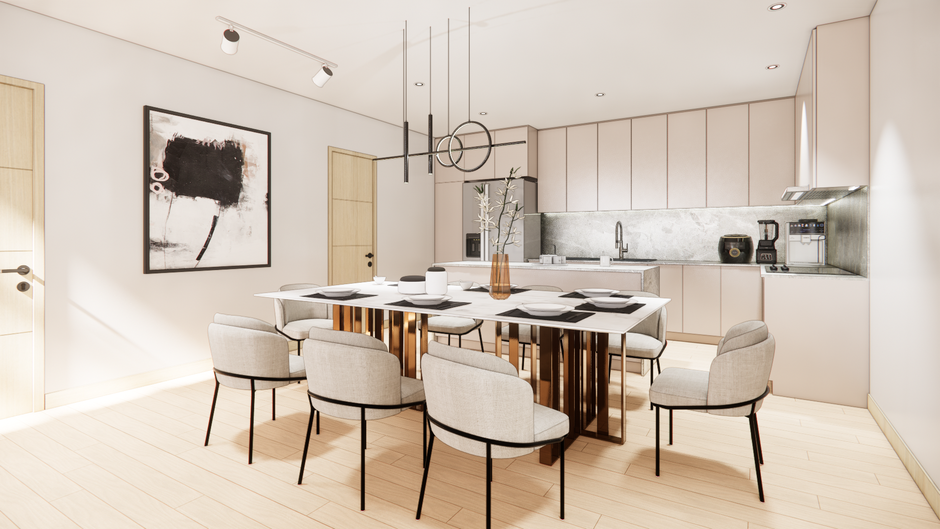 Dining and Kitchen View